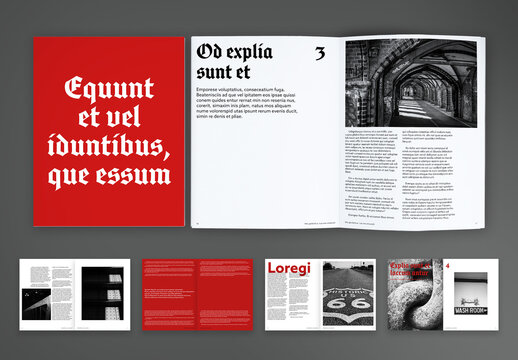 Tattoo-Inspired Brochure Layout