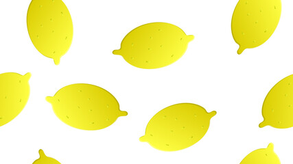 Fresh lemons background. Hand drawn overlapping backdrop. Colorful wallpaper vector. Seamless pattern with citrus fruits collection. Decorative illustration, good for printing