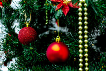 Obraz na płótnie Canvas merry Christmas. Christmas decorations close-up. copy space