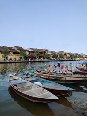Fototapeta na wymiar View of the waterfront in Hoi An