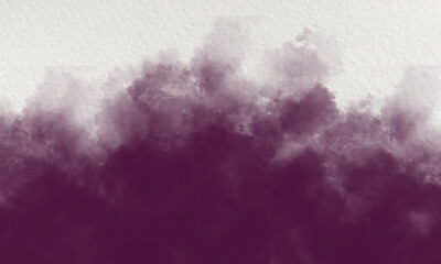 eggplant watercolor background on white canvas