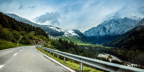 mountain road in the mountains