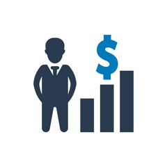 Business profit icon