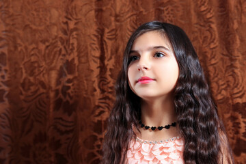 Fototapeta premium portrait of a child with makeup