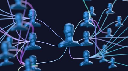 dark hierarchy connection team group digital