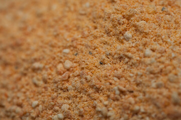 close-up powdered tarhana soup