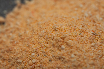 close-up powdered tarhana soup