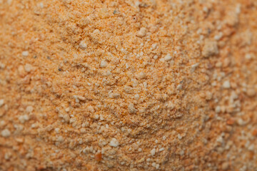 close-up powdered tarhana soup