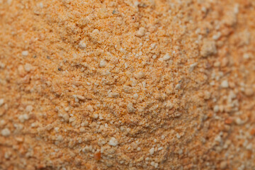 close-up powdered tarhana soup
