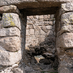 RUINS OF SAN VICENTE CASTLE, IN THE SIERRA DE SAN VICENTE, TOLEDO, SPAIN