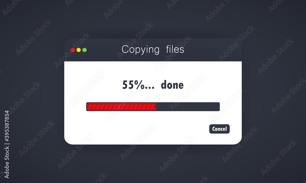 Poster copying files or files transfer process. data transmission. for web banner, website element. vector 