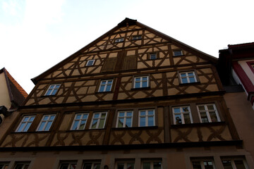Fototapeta na wymiar Timbered house in Bacharach, Germany. Traditional german architecture.