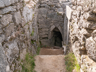 RUINS OF SAN VICENTE CASTLE, IN THE SIERRA DE SAN VICENTE, TOLEDO, SPAIN