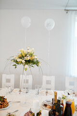 wedding reception table
