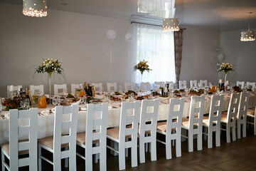 wedding reception area