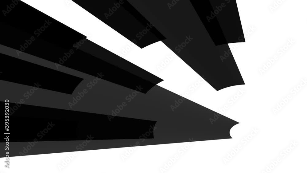 Poster abstract shaded projected shadows around moving object shades direction