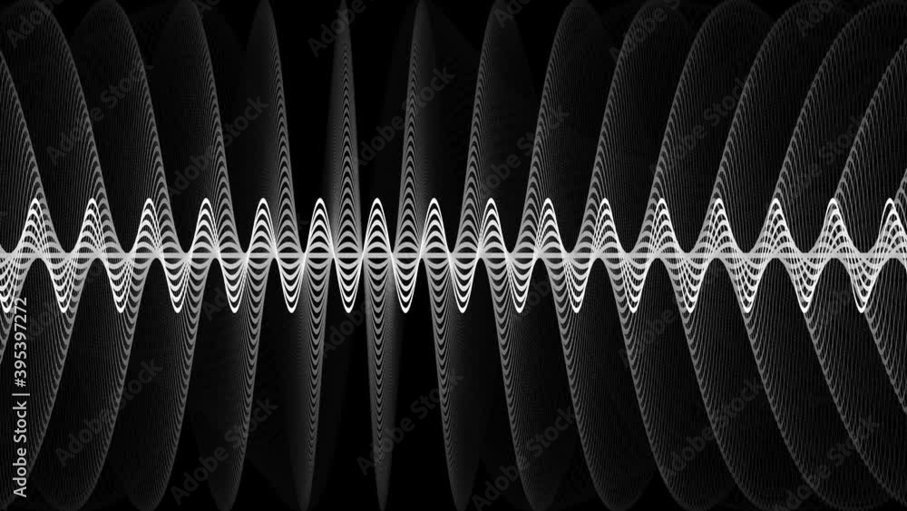 Poster compression waves compiling mask to central beam of wave