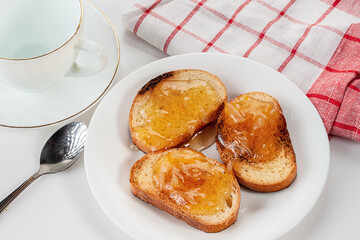 Bread and lemon jam