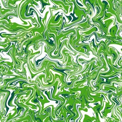 Abstract seamless pattern. Liquid marble wave colorful art background texture.Good for fabric, cover, flyer, brochure, poster, Invitation, floor, wall, wrapping paper.Light green, white, green colors