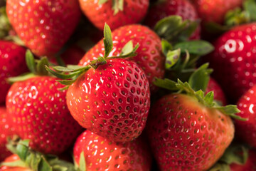 Raw Red Organic Strawberries