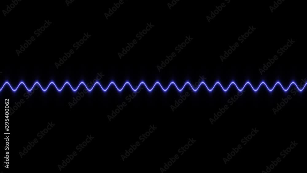 Poster waveform fine line sine pattern moving over led lcd screen grid