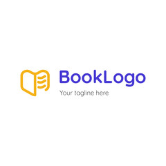 Logo of Book Company good for printing, library, community, book lover etc.