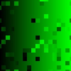 neon green geometric symmetric patterns on black background 