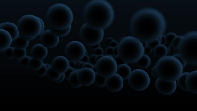 Moving Surface of Black Balls Nano Machines Materials Carbon Fibre Flexing