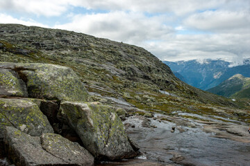 Hike to Trolltunga, Odda, Sørfjord Norwegen, Scandinavia, 14km hike