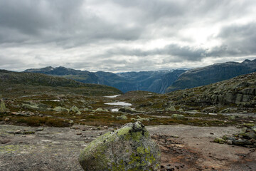 Hike to Trolltunga, Odda, Sørfjord Norwegen, Scandinavia, 14km hike