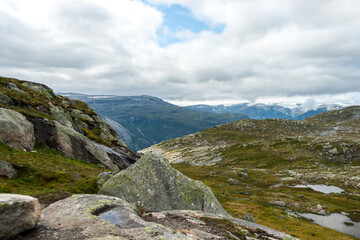 Hike to Trolltunga, Odda, Sørfjord Norwegen, Scandinavia, 14km hike