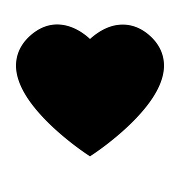 Heart Symbol Icon. Vector Image.
