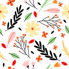 seamless pattern with flowers