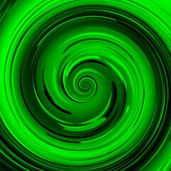 rectangular shapes in shades of neon emerald green and black colours making intricate unique geometric  spiral designs