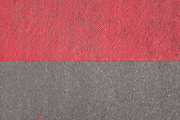 Fototapeta premium close-up of a painted street, straßenbelag, Farradweg,Straßenbau, Städteplanung