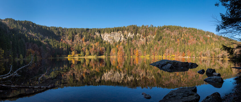 Panorama Feldsee beim Feldberg im S&uuml;dschwarzwald / Deutschland