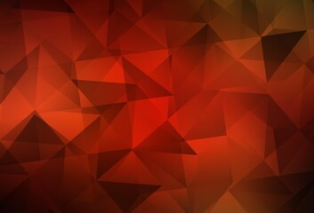 Light Red vector abstract polygonal template.