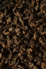 Lots of black raisins with sugar