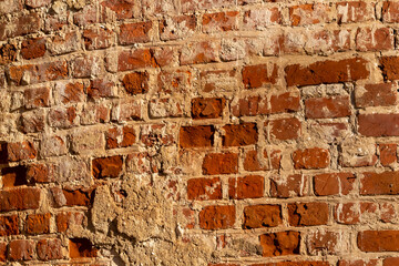 red brick wall