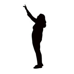 a woman body silhouette vector