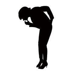 a woman body silhouette vector