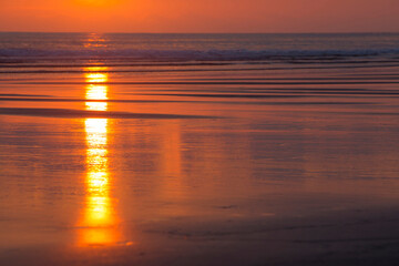 Sunset on the beach of Matapalo in Costa Rica