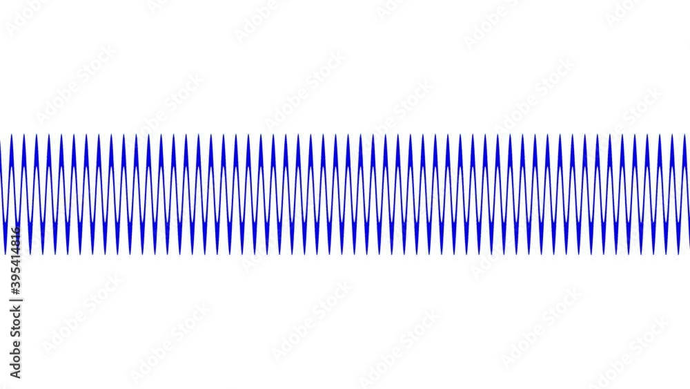 Poster zoom out of fine waveform audio wave pattern