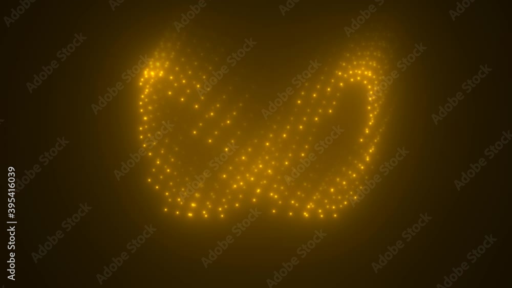 Poster ribbon of light in an arc rotating 3d infinity infinite growing