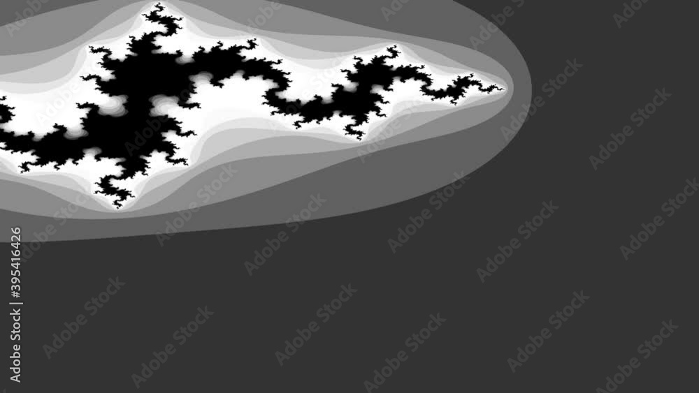Aufkleber fractals exploding and collapsing mask