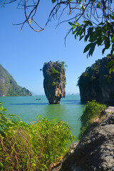 Obraz premium Baie de Phang Nga dans le sud de Thaïlande et l'île de James Bond (près de Phuket)