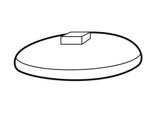 ホットケーキバター(線画)