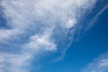 Fototapeta na wymiar Blue sky with white clouds beautiful background.
