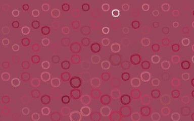 Light Pink, Red vector background with spots.