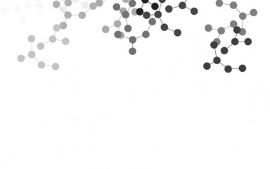 Light Gray vector backdrop with artificial intelligence data.